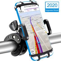 Bike Phone Mount,Universal Anti Shake Bicycle Cellphone Holder,Non-Slip Cradle for Motorcycle Handlebars with 360° Rotation for iPhone X, 8/8 Plus, 7, 6/6s Plus, All Galaxy, 4.0"-6.0" Phones(Upgraded)