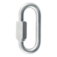 CURT 82610 Threaded Quick Link Trailer Safety Chain Hook Carabiner Clip 1/4-Inch Diameter, 880 lbs