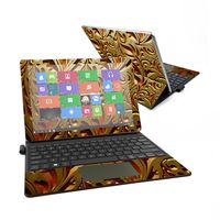 MightySkins Skin Compatible with Samsung Galaxy Book 12" - Mosaic Gold | Protective, Durable, and Unique Vinyl Decal wrap Cover | Easy to Apply, Remove, and Change Styles | Made in The USA