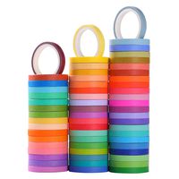 Washi Masking Tape Set 60 Rolls 5mm (0.2 inch) Wide Decorative Craft Tape Collection for Scrapbook DIY Crafts Gift Wrapping Planners