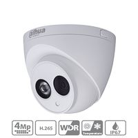 Dahua 4MP IP Camera IPC-HDW4431C-A 3.6mm fixed lens POE IP67 Dome Surveillance Cameras Built in Microphone/Mic International Version