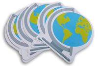 Globe Classroom Decor Embossed Paper Cut-Outs - 10 Count