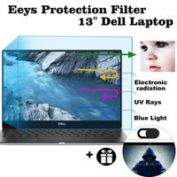 2 Pack Eyes Protection Filter Fit Dell XPS 13 9343 9350 13.3" Touch-Screen Laptop Anti Blue Light Anti Glare Screen Protector Reduces Digital Eye Strain Help You Sleep Better Prevent Scratched