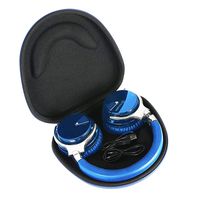 Headphone Hard Case for COWIN E7 Active Noise Cancelling Bluetooth Headphones by Khanka (Blue)