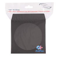 AcePlus 1,000 Premium Black Paper Sleeves 100g Weight for CD and DVD Envelopes with Clear Window and Flap; 10 packs x 100-Sleeves in Retail Packaging