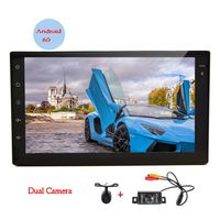 Android 6.0 Car Stereos with Quad-core CPU 7inch Full Touchscreen in Dash Double din Autoradio Bluetooth GPS Navigation Headunit WiFi Mirror Link USB System with Both Front & Backup Camera