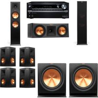 Klipsch RP-280F Tower Speakers-RP-250C-R112SW-7.2-Onkyo TX-NR838