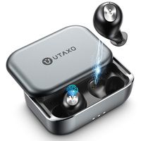Wireless Earbuds,Bluetooth Earbuds 5.0 in-Ear Stereo Headphones with 2200mAh Slide Aluminum Charging Case,Bluetooth Earbuds IPX7 Waterproof,Free to Switch Single/Twin Mode with 100Hours Playtime UTAXO