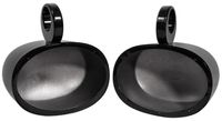 Pair Rockville MAC69B 6 x 9 inch Black Aluminum Wakeboard Tower Speaker Pod Enclosures