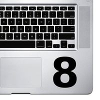 (2x) StickAny Palm Series 8 Sticker for Macbook Pro, Chromebook, and Laptops (Black)
