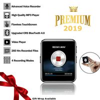 Mini Voice Recorder with Touchscreen Display 16GB TCTEC - MP3 Player - 4 Recording Modes up to 1532 Kbps - High Audio Quality- 22 Hours Battery -Easy to Use - USB Memory Stick -Voice Recorder