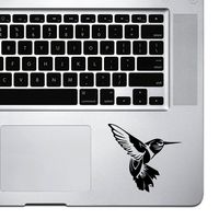 StickAny Palm Series Detailed Humming Bird Sticker for MacBook Pro, Chromebook, and Laptops (Black)