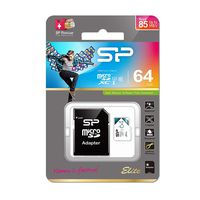Silicon Power-64GB High Speed MicroSD Card with Adapter