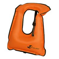 OMOUBOI Snorkel Vest Inflatable with Crotch Strap for Adults Youth Large Snorkeling Vest for Women Men for Snorkeling Diving Swimming-Orange