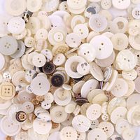 Esoca 650Pcs Shell Buttons for Crafts Assorted Sizes Resin Shell Craft Buttons for DIY Crafts Sewing Children's Manual Art Buttons Painting