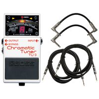 Boss TU-3 Tuner Pedal w/4 FREE Cables
