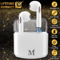 Wireless Earbuds with Charging Case,Bluetooth Earbuds with Mic for Running,Wireless Earphones Bluetooth Earphones with Microphone,Mini Sports Earbuds Sweatproof Compatible iOS Android Smartphone