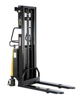 Vestil SL-118-FF Powered Lift Stacker with Fixed Forks Over Fixed Support Legs, 42" Length x 26-3/4" Width Fork, 2000 lbs Capacity
