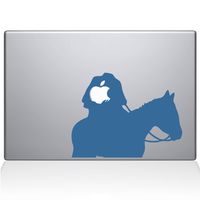 The Decal Guru Headless Horseman MacBook Decal Vinyl Sticker - 12" MacBook - Light Blue (1080-MAC-12M-LB)