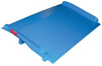 Vestil TS-30-8460 Steel Truck Dockboard, 30000 lb. Capacity, 84" W x 60" L, Blue