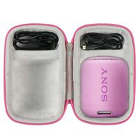 Khanka Hard Travel Case Replacement for Sony SRS-XB12 Extra Bass Portable Bluetooth Speaker (Pink)