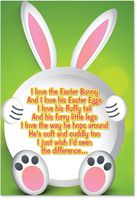 0017 'Chocolate and His Poo' - Funny Easter Greeting Card with 5" x 7" Envelope by NobleWorks