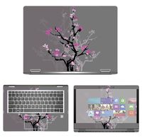 decalrus - Protective Decal Skin Floral Sticker for HP EliteBook X360 1030 G2 (13.3" Screen) case Cover wrap HPelitebk1030g2-174