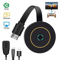 Wireless Display Dongle, 4K WiFi Portable Display Receiver 1080P HDMI Screen Mirroring Compatible with iPhone Mac iOS Android to TV Projector Support Miracast Airplay DLNA No Switching (5G+2.4G)