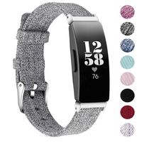 EZCO Bands Compatible with Fitbit Inspire HR & Inspire, Woven Fabric Breathable Watch Strap Quick Release Replacement Wristband Accessories Women Man Compatible with Inspire Smart Watch