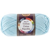 Lion Brand Yarn 761-102 24-7 Cotton Yarn, Aqua