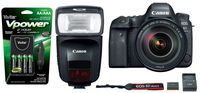 Canon EOS 6D Mark II DSLR Camera with EF 24-105mm f/4L IS II USM Lens (USA Warranty) + Canon Speedlite 470EX-AI