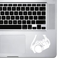 StickAny Palm Series DSLR Hanging Camera Sticker for MacBook Pro, Chromebook, and Laptops (White)