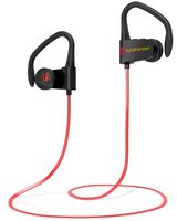 Symphonized PWR Bluetooth Earbuds, Wireless, Water Resistant Sport Earphones with Mic, HD Stereo, Sweatproof in-Ear Headphones, Secure Fit Buds, Gym, Running, Workout, Travel Headset (Red)