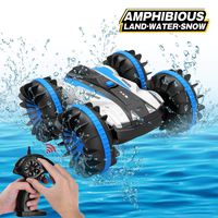 Joyfun Toys for 5-10 Year Old Boys Amphibious RC Car for Kids 2.4 GHz Remote Control Boat Waterproof RC Monster Truck Stunt Car 4WD Remote Control Vehicle Girls All Terrain Christmas Birthday Gifts