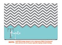 Decalrus - Protective Decal for The Asus ChromeBook Flip C434TA (14" Screen) Laptop with Customized Monogram ASchrmbk14_C434ta-Monogram7