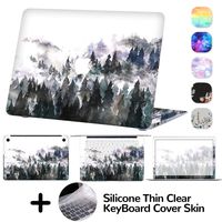 DILIMI MacBook Air 13 Inch Decal Skin,4-Sided Full Set Vinyl Sticker Cover,Protective,Removable and Scratchproof for MacBook Air 13 Model A1369/A1466 (Foggy Forest)