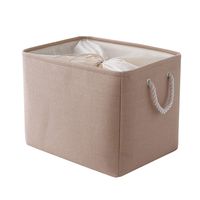 TheWarmHome Fabric Basket Large Storage Basket with Lids Basket for Organizing Dog Toy Basket Closet Basket Shoe Basket Linen Basket Decorative Storage Basket(Beige, 20.5L×15.7W×13.8H inch)