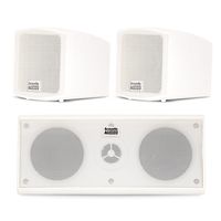 Acoustic Audio AA321W and AA35CW Indoor Speakers Home Theater 3 Speaker Set