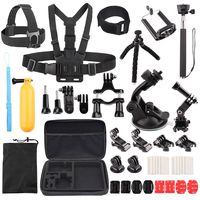 LotFancy Camera Accessories Kit for Gopro Hero 7, 6, 5, 4, 3, 2, 1, 3+, SJ4000, SJ5000, AKASO, APEMAN, DBPOWER, Xiaomi Yi, Lightdow, Nikon, Sony Sports DV Action Video Cameras, 39-in-1