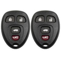 uxcell 2pcs New 4 Buttons Key Fob Remote Control Case Shell Replacement KOBGT04A for 2004-2012 Chevrolet Malibu