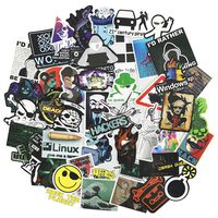 Cool Hacker Computer Stickers for Teen, Developer Laptop Waterproof Vinyl Water Bottle Notebook Car Skateboard Motorcycle Bicycle Luggage Guitar Bike Decal 50pcs Pack
