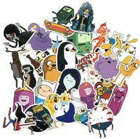 Cartoon Show Themed Adventure Time 30 Piece Sticker Decal Set for Kids Adults - Laptop Motorcycle Skateboard Decals