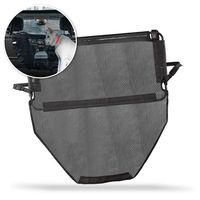 Zone Tech Car Pet Barrier - Premium Quality Super Safe Universal Large Padded Steel with Full Mesh Cover Perfect for Travelling with Pets