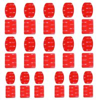 Followsun 16-Pack Double Side Helmet Adhesive Sticker Flat and Curved Pads Mounts for GoPro Hero 6 5 4 3+ 3 2 1 Campark AKASO EK7000 APEMAN Lightdow ODRVM SJCAM DBPOWER Pictek Vtin FITFORT Acko ect