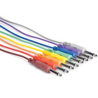 Hosa CPP-830 1/4" TS to Same Unbalanced Patch Cables, 1 Foot