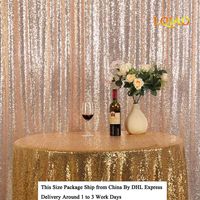 LQIAO Glitz 10x10ft Champagne Gold Shimmer Sequin Fabric Photography Backdrop, Gold Sequin Photo Booth Background Curtain Panel for Party Decoration, Pocket 10x10FT(300x310cm)
