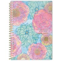 Five Star 2019-2020 Academic Year Weekly & Monthly Planner, Small, 5-1/2" x 8-1/2", in Bloom, Blue Floral (1212B-200A)