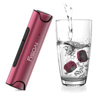 TWS Wireless Earbuds with Charging Case Bluetooth 5.0 Waterproof Stereo Sound Noise Canceling Cell Phone Earbuds Sweatproof Long Battery Life Small In Ear Buds Best for Sport Running Workout Girls Red