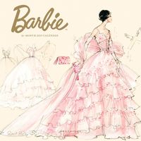 Graphique Classic Barbie Mini Calendar - 16-Month 2019 Calendar, 7"x7" w/ 3 Languages, 4-Month Preview, Marked Holidays