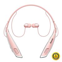 Bluetooth Headphones Bluenin Wireless Neckband Headset Sports Sweatproof Earbuds HD Stereo Noise Cancelling Earphone with Mic (Rose Gold)